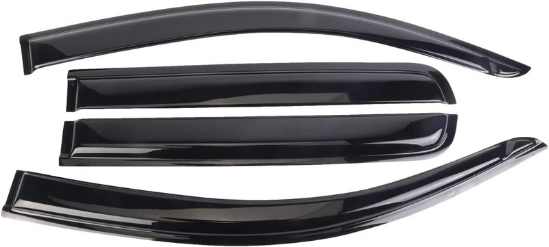 WONSABON Window Visors Rain Guards Deflector 4 Piece Set for 2015-2022 Chevrolet Chevy Colorado & GMC Canyon Crew Cab 94995 - Image 2